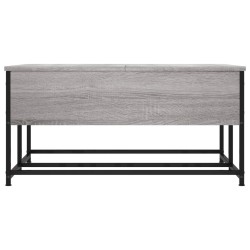 Couchtisch Grau Sonoma 80x80x40 cm Holzwerkstoff