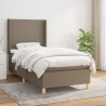 Boxspringbett mit Matratze Taupe 90x190 cm Stoff