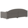 Tagesbett Ausziehbar Taupe 80x200 cm Stoff