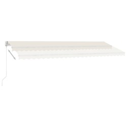 Standmarkise Manuell Einziehbar 500x350 cm Creme