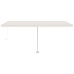 Standmarkise Manuell Einziehbar 500x350 cm Creme