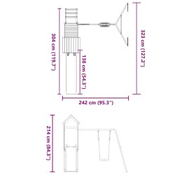 Spielturm Imprägniertes Kiefernholz