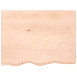 Waschtischplatte 80x60x2 cm Massivholz Unbehandelt