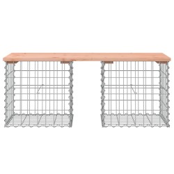 Gartenbank aus Gabionen 103x44x42 cm Massivholz Douglasie