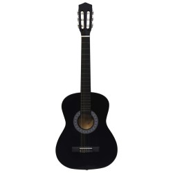 Klassikgitarre für Anfänger mit Tasche Schwarz 3/4 36"