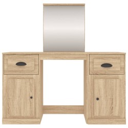 Schminktisch mit Spiegel Sonoma-Eiche 130x50x132,5 cm