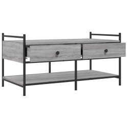 Couchtisch Grau Sonoma 99x50x50 cm Holzwerkstoff