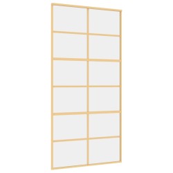 Schiebetür Golden 102,5x205 cm ESG-Klarglas und Aluminium