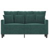 2-Sitzer-Sofa Dunkelgrün 120 cm Samt