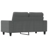 2-Sitzer-Sofa Dunkelgrau 120 cm Stoff