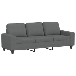 3-Sitzer-Sofa Dunkelgrau 180 cm Stoff