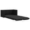 Bodensofa mit Schlaffunktion Schwarz 112x174x55 cm Stoff