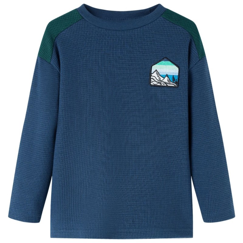 Kinder-Sweatshirt Marineblau 140