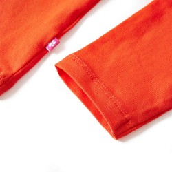 Kinder-Langarmshirt Dunkelorange 104