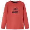 Kinder-Langarmshirt Dunkelrot 140