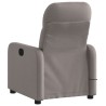 Massagesessel Taupe Stoff