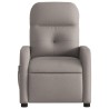 Massagesessel Taupe Stoff