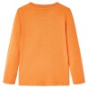 Kinder-Langarmshirt Dunkelorange 128