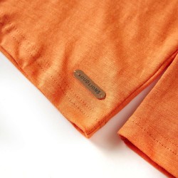 Kinder-Langarmshirt Dunkelorange 128