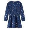 Kinderkleid mit Langen Ärmeln Marineblau 92