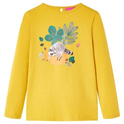 Kinder-Langarmshirt Ocker 116