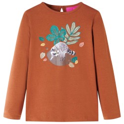 Kinder-Langarmshirt Cognac 104