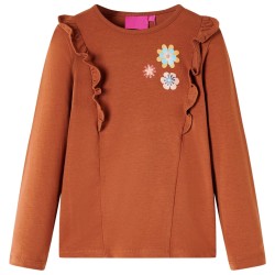 Kinder-Langarmshirt Cognac 92