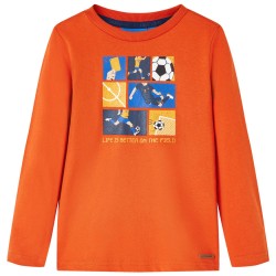 Kinder-Langarmshirt Orange 116