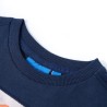 Kinder-Langarmshirt Marineblau Melange 104