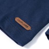 Kinder-Langarmshirt Marineblau Melange 104