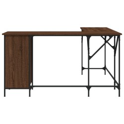 Schreibtisch Braun Eichen-Optik 141x141x75 cm Holzwerkstoff