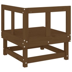 Garten-Ecksofa Honigbraun Massivholz Kiefer