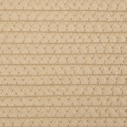 Aufbewahrungskörbe 2 Stk. Beige und Weiß Ø28x28 cm Baumwolle