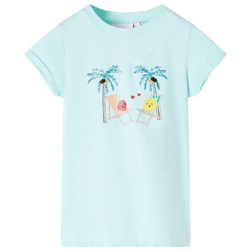 Kinder-T-Shirt Hellblau 104