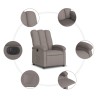 Relaxsessel Elektrisch Taupe Stoff