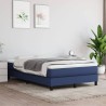 Boxspringbett mit Matratze Blau 120x200 cm Stoff