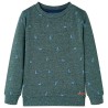 Kinder-Sweatshirt Dunkelgrün Melange 104