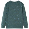 Kinder-Sweatshirt Dunkelgrün Melange 104