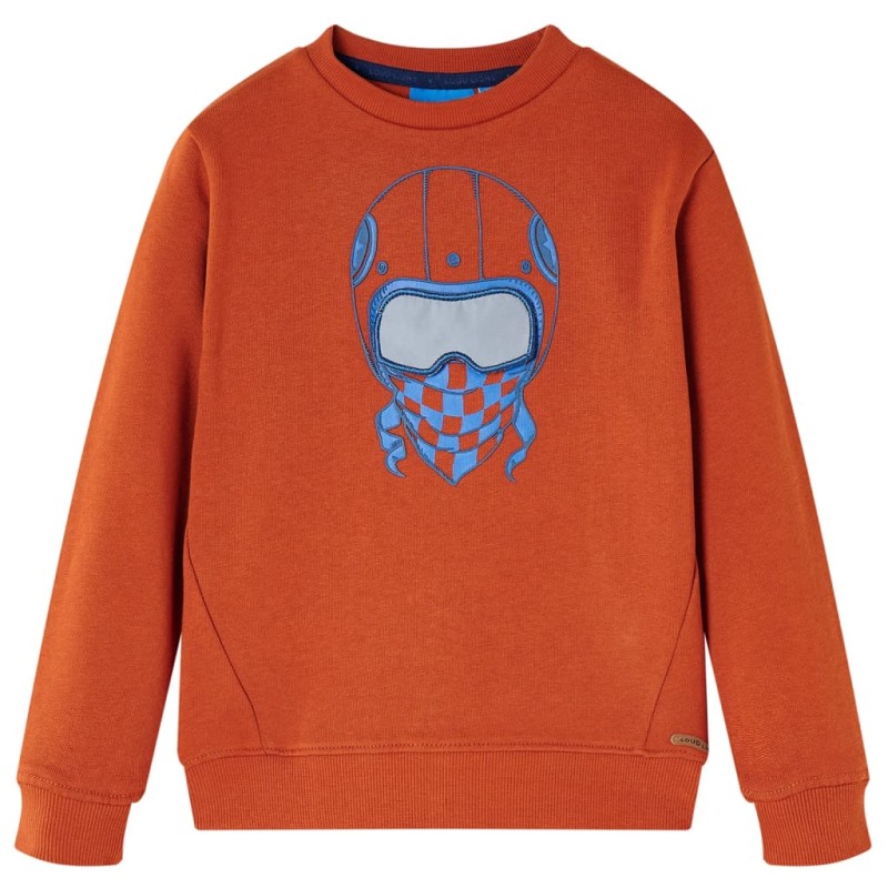 Kinder-Sweatshirt Rostbraun 104