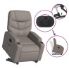 Relaxsessel mit Aufstehhilfe Elektrisch Taupe Stoff