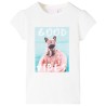 Kinder-T-Shirt Ecru 116