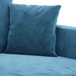 2-Sitzer-Sofa Blau 140 cm Samt