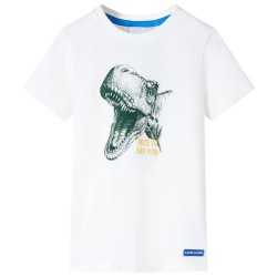 Kinder-T-Shirt Ecru 128