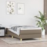 Boxspringbett mit Matratze Taupe 100x200 cm Stoff