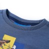 Kinder-Langarmshirt Blau Melange 116