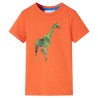 Kinder-T-Shirt Hellorange 92