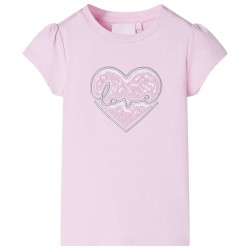 Kinder-T-Shirt Hellrosa 128