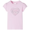 Kinder-T-Shirt Hellrosa 128