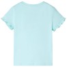 Kinder-Kurzarmshirt Hellblau 104