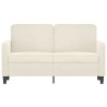 2-Sitzer-Sofa Creme 120 cm Samt